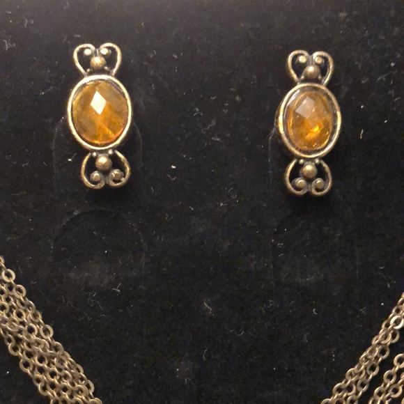 VINTAGE BIJOUX TERNER NECKLACE & EARRINGS NICKEL LEAD & CADMIUM FREE - # 542 - Picture 8 of 12